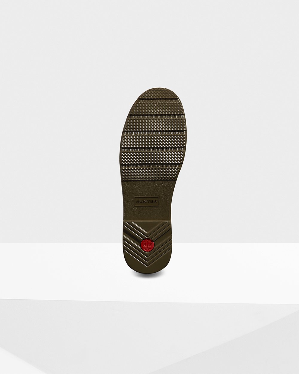 Hunter Korte Gummistøvler Dame Grøn | Refined Slim Fit Gloss | GLJEH-5826